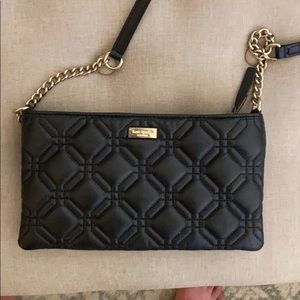 Black Quilted Kate Spade cross body